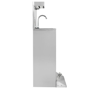 Lava-Mãos com Pedal com Lixeira, Dispensador de Sabão e Papel - Dynasteel