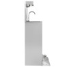 Lava-Mãos com Pedal com Lixeira, Dispensador de Sabão e Papel - Dynasteel
