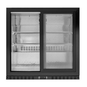 Frigorífico de Bar Traseiro Compacto com 2 portas de vidro para restaurante, bar, cervejaria.