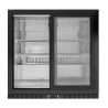 Frigorífico de Bar Traseiro Compacto com 2 portas de vidro para restaurante, bar, cervejaria.