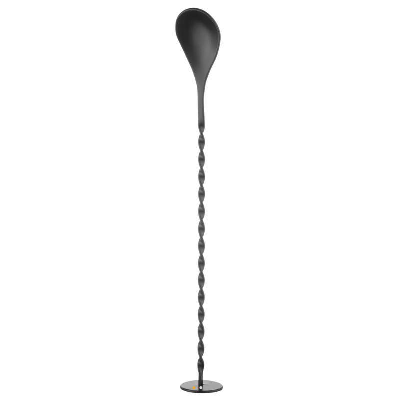 Colher de Cocktail com Pilão em Preto - 280 mm Colher de Cocktail com Pilão em Preto - 280 mm