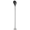 Colher de Cocktail com Pilão em Preto - 280 mm
