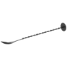 Colher de Cocktail com Pilão em Preto - 280 mm