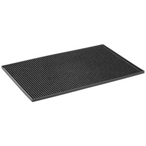 Tapete de Bar em Borracha Preta - 300x150 mm