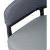 Cadeiras Meridian em PVC Azul - Conjunto de 2