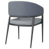 Cadeiras Meridian em PVC Azul - Conjunto de 2