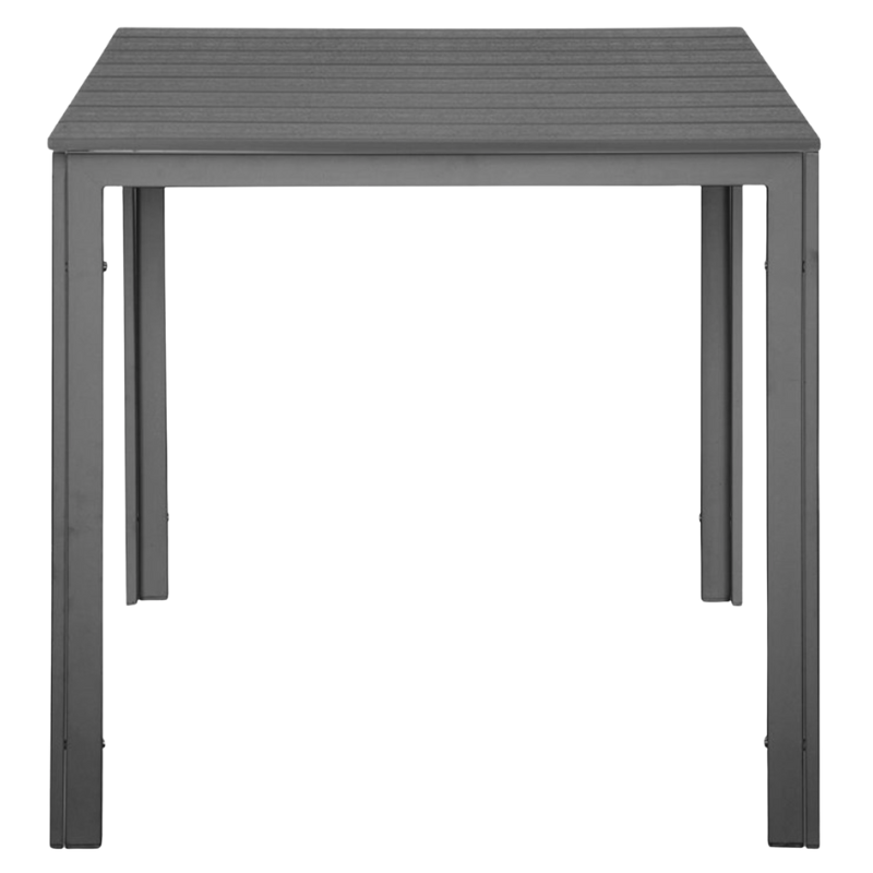 Mesa Quadrada com Ripas Valletta em Cinza - 780 mm Mesa Quadrada com Ripas Valletta em Cinza - 780 mm