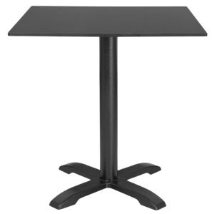Tampo de Mesa Quadrado Preto Fosco - 700 mm