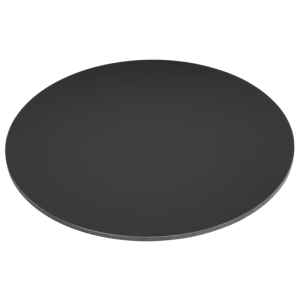 Tampo de Mesa Redonda Preto Fosco - 600 mm