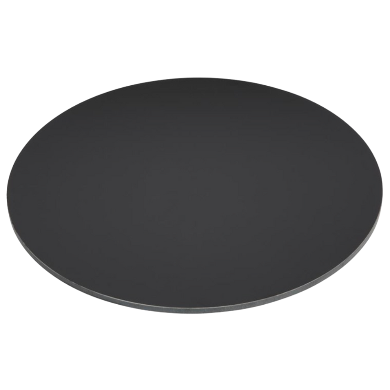 Tampo de Mesa Redonda Preto Fosco - 600 mm Tampo de Mesa Redonda Preto Fosco - 600 mm