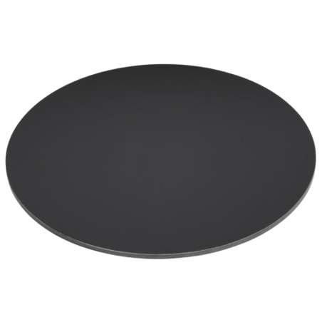 Tampo de Mesa Redonda Preto Fosco - 600 mm