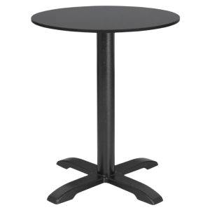 Tampo de Mesa Redonda Preto Fosco - 600 mm