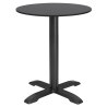 Tampo de Mesa Redonda Preto Fosco - 600 mm