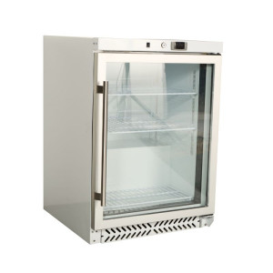 Mini Glass Door Refrigerated Cabinet 170 L 0/+8 °C - Dynasteel
