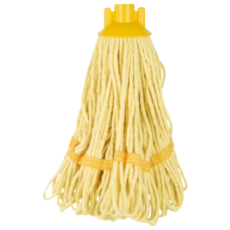 Cabeça de Esfregão com Franjas Faixa Amarela - 0,2 kg