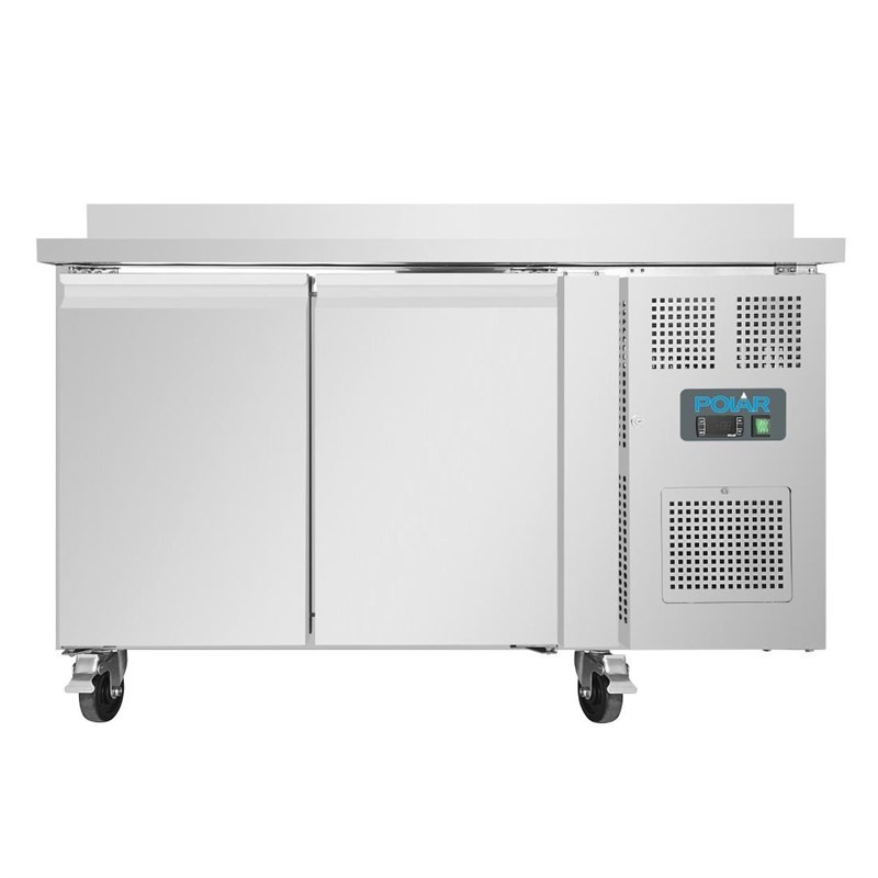 Mesa Refrigerada Positiva 2 Portas Série U com Backsplash - 282L - Polar Mesa Refrigerada Positiva 2 Portas Série U com Backsplash - 282L - Polar