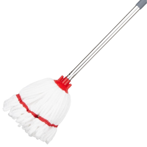 Cabeça de Mopa em Microfibra com Faixa Vermelha - 0,15 kg