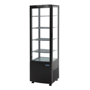 Vitrine Refrigerada - Porta Curva - Série Preta C 235 L