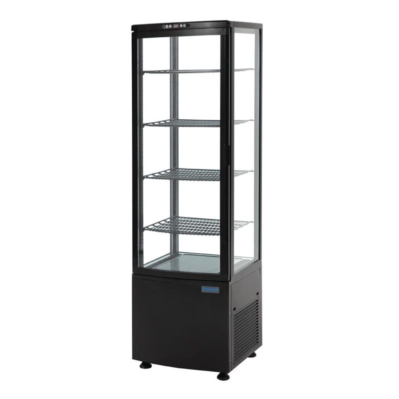 Black Refrigerated Display Case Series C 235 L - Polar Black Refrigerated Display Case Series C 235 L - Polar