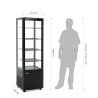 Vitrine Refrigerada - Porta Curva - Série Preta C 235 L