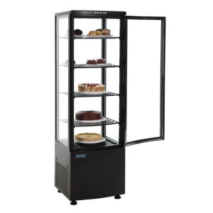 Vitrine Refrigerada - Porta Curva - Série Preta C 235 L