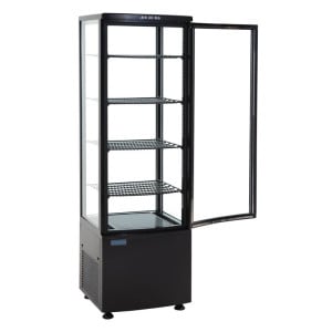 Black Refrigerated Display Case Series C 235 L - Polar