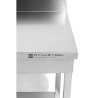 Mesa Inox Dynasteel: Profundidade 700 mm, Comprimento 800 mm