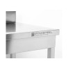 Mesa Inox Dynasteel: Profundidade 700 mm, Comprimento 800 mm