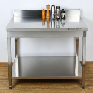 Mesa Inox Dynasteel: Profundidade 700 mm, Comprimento 800 mm