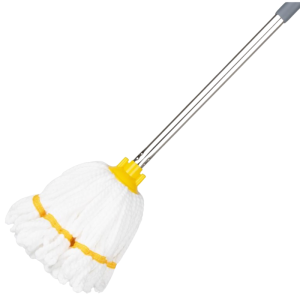 Cabeça de Mopa em Microfibra com Faixa Amarela - 0,15 kg
