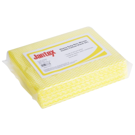 Chiffon Não Tecido Muito Resistente Amarelo - Lote de 25