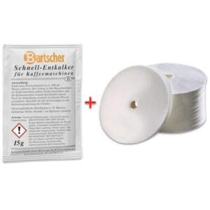 Pack descalcificante e filtros Percolador Regina 90 e Pro 100T - Bartscher
