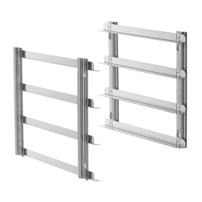 Deslizantes de Suporte para Forno Combinado a Vapor 5 Níveis Deslizantes de Suporte para Forno Combinado a Vapor 5 Níveis