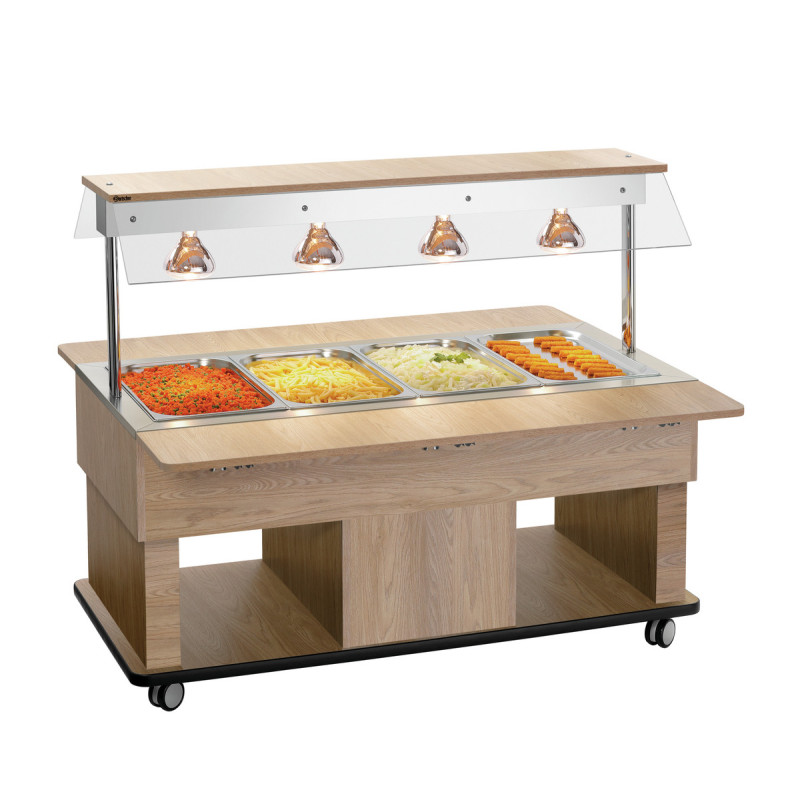 Chariot Buffet Quente Infantil - 4 x GN 1/1 Chariot Buffet Quente Infantil - 4 x GN 1/1