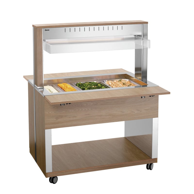 Chariot Buffet Quente - 3 x GN 1/1 Chariot Buffet Quente - 3 x GN 1/1