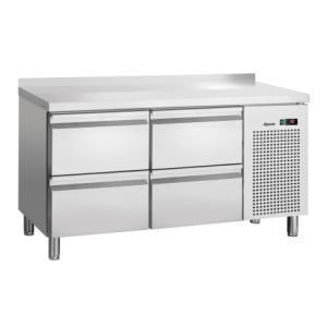 Mesa Refrigerada Positiva 4 Gavetas GN 1/1 com Backsplash