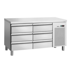 Mesa Refrigerada Positiva 6 Gavetas GN 1/1