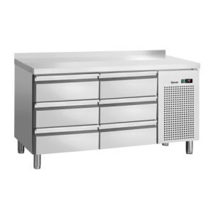 Mesa Refrigerada Positiva 6 Gavetas GN 1/1 com Backsplash