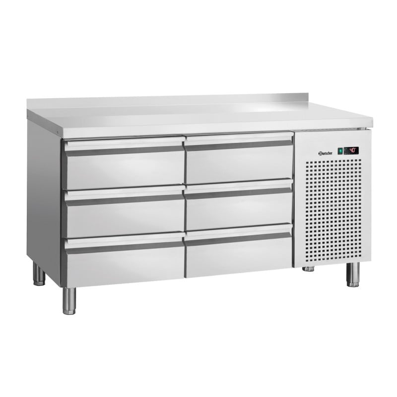 Mesa Refrigerada Positiva 6 Gavetas GN 1/1 com Backsplash