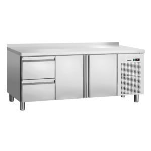 Mesa Refrigerada Positiva 2 Portas e 2 Gavetas GN 1/1 com Backsplash