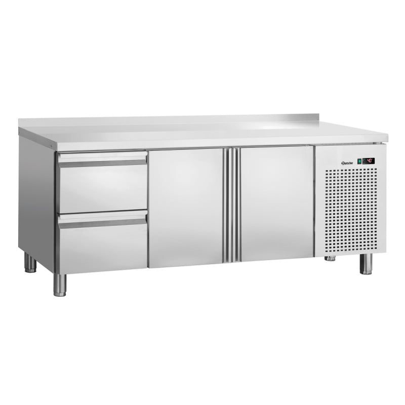 Mesa Refrigerada Positiva 2 Portas e 2 Gavetas GN 1/1 com Backsplash