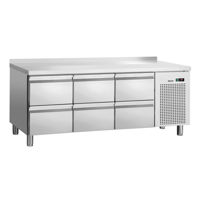 Mesa Refrigerada Positiva 6 Gavetas GN 1/1 com Backsplash