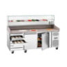 Móvel Refrigerado para Pizza com 2 Portas e 7 Gavetas