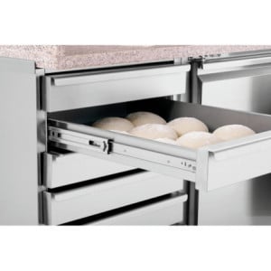 Móvel Refrigerado para Pizza com 2 Portas e 7 Gavetas