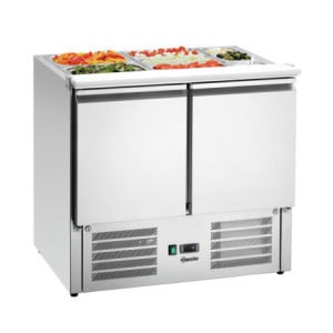 Saladette Refrigerada com 2 Portas - 2 x GN 1/1 e 3 x GN 1/6