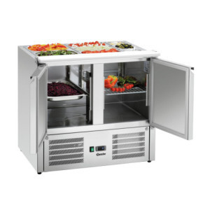 Saladette Refrigerada com 2 Portas - 2 x GN 1/1 e 3 x GN 1/6