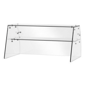 Vitrine de Vidro para Saladette Refrigerada com 2 Portas
