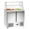 Vitrine de Vidro para Saladette Refrigerada com 2 Portas
