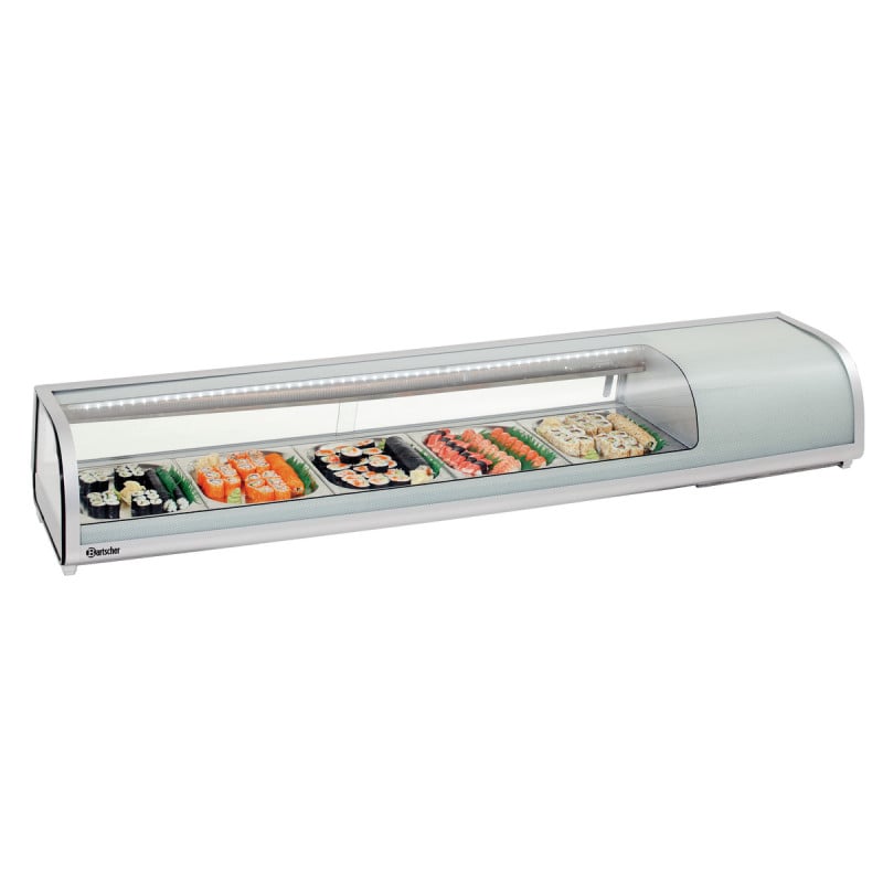 Expositor Refrigerado para Sushis - 5 x GN 1/2 Expositor Refrigerado para Sushis - 5 x GN 1/2