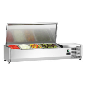 Saladette Refrigerada para Colocar Inox - 3 x GN 1/3 + 1 x GN 1/2
